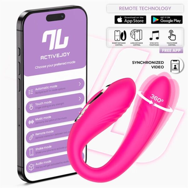 Couty Couples Toy 360º Oscilation with APP