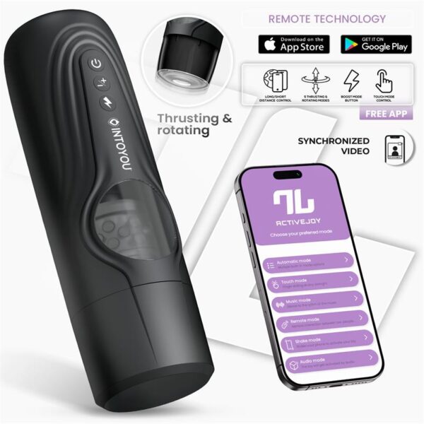Egor Thrusting and Rotating Male Masturbator with App