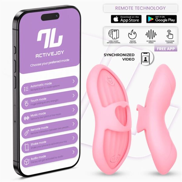 Laia Heated Finger Vibrator and App Pink