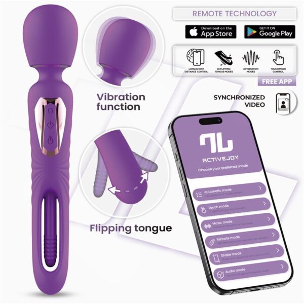 Salma Wand with Flipping Tongue and Vibration with App